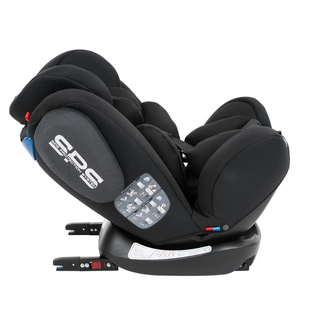 Scaun auto Kikka Boo 4 Fix DOUBLE ISOFIX, Grupa 0+/1/2/3 (0-36 kg), Negru