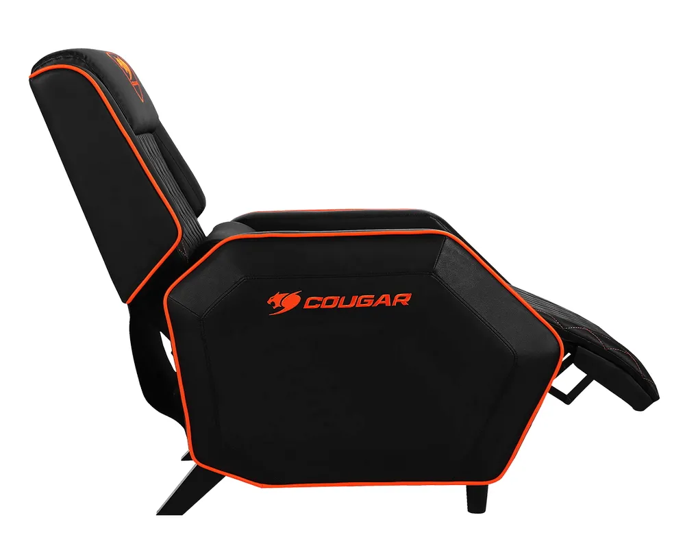 Scaun Gaming Cougar Ranger, PVC Piele, Negru/Portocaliu