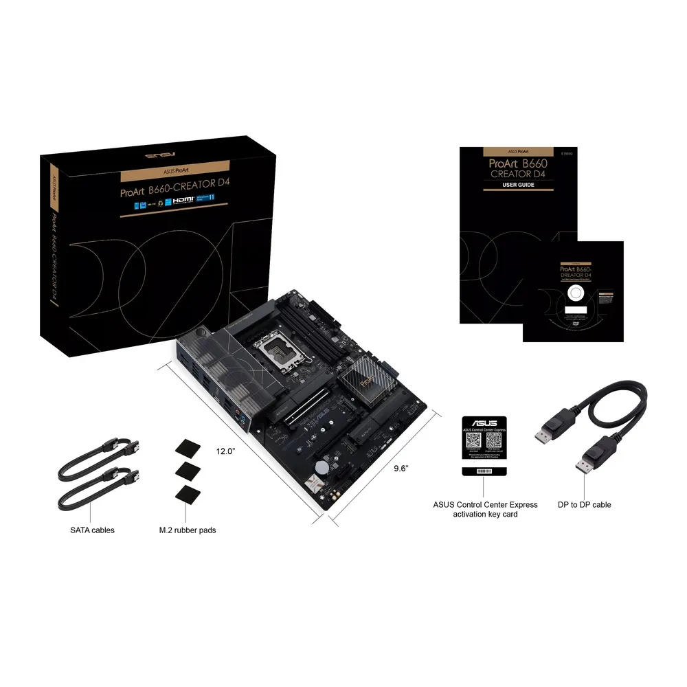 Материнская плата ASUS PROART B660-CREATOR D4, LGA1700, Intel B660, ATX