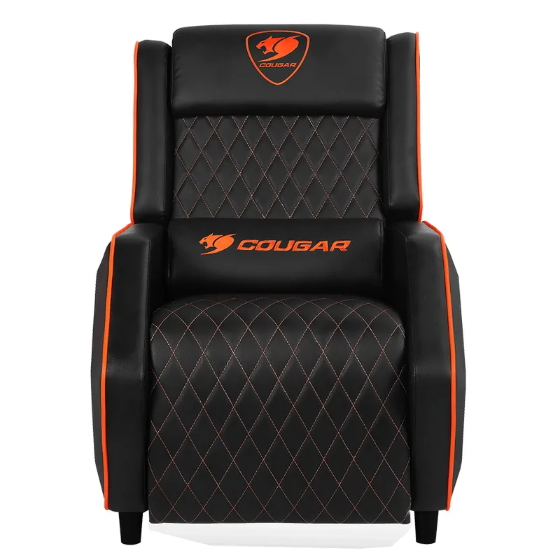 Scaun Gaming Cougar Ranger, PVC Piele, Negru/Portocaliu