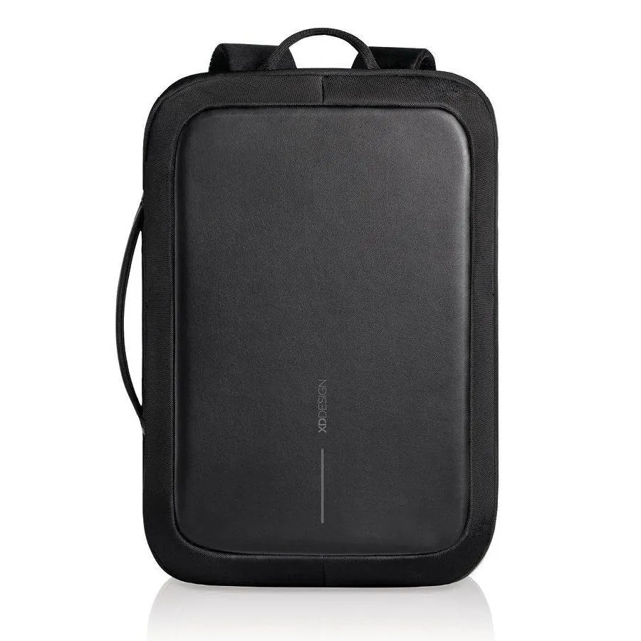 Rucsac pentru Laptop Bobby Bizz, 15.6", Piele artificială, Negru