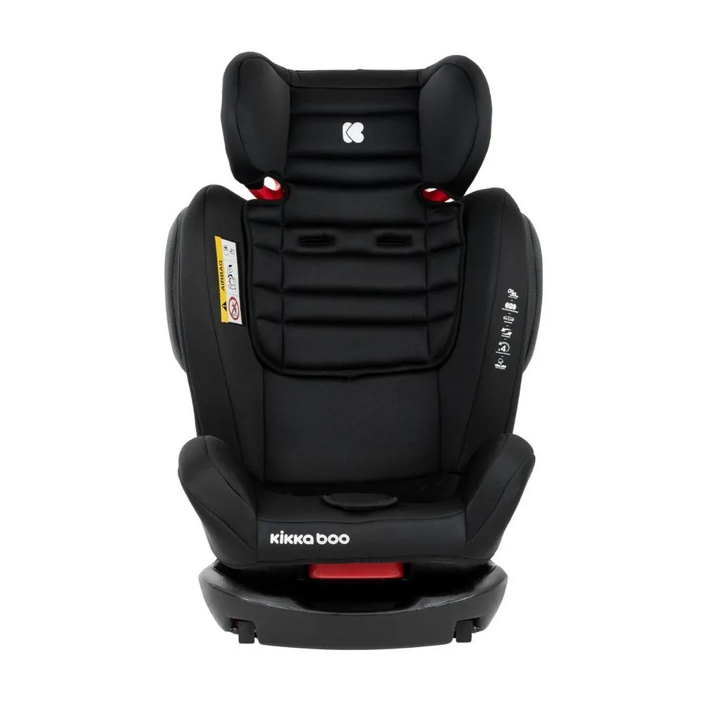 Scaun auto Kikka Boo 4 Fix DOUBLE ISOFIX, Grupa 0+/1/2/3 (0-36 kg), Negru