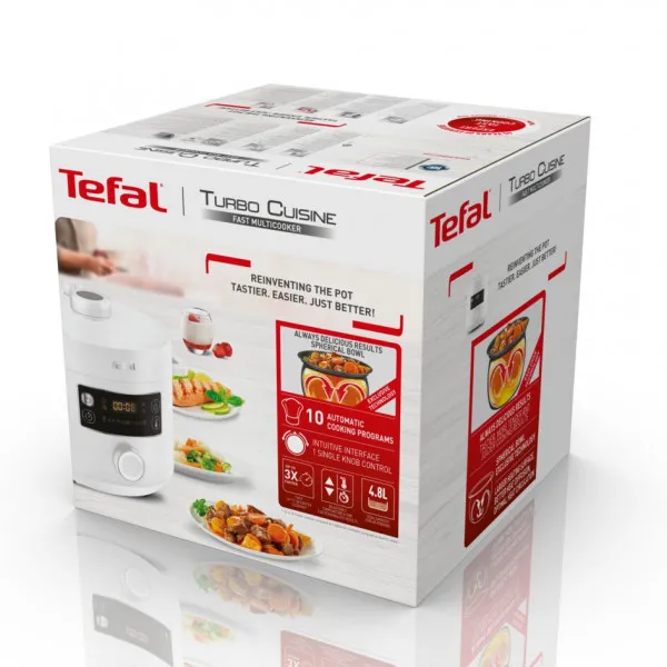 Aparat de gătit multifuncțional Tefal CY754130, Alb