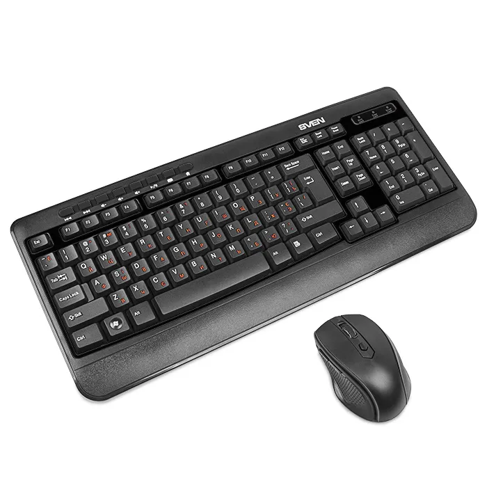 Set Tastatură + Mouse SVEN Comfort 3500, Fără fir, Negru