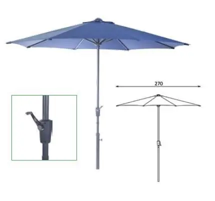 Umbrela BARBADOS 2.7x2.7cm (Albastra)