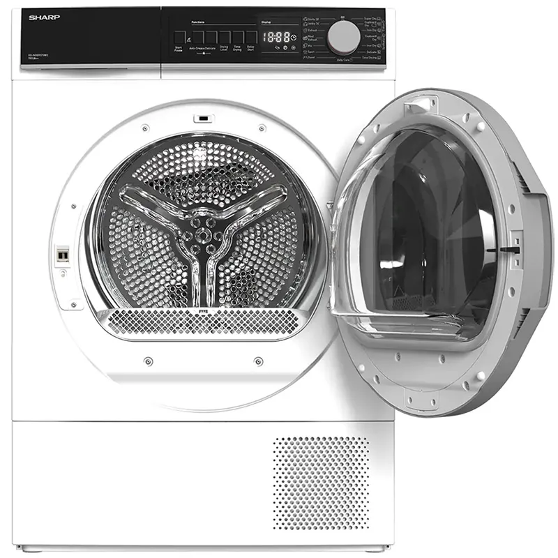 Uscător de rufe Sharp KDNHB9S7GW2EE, 9kg, Alb