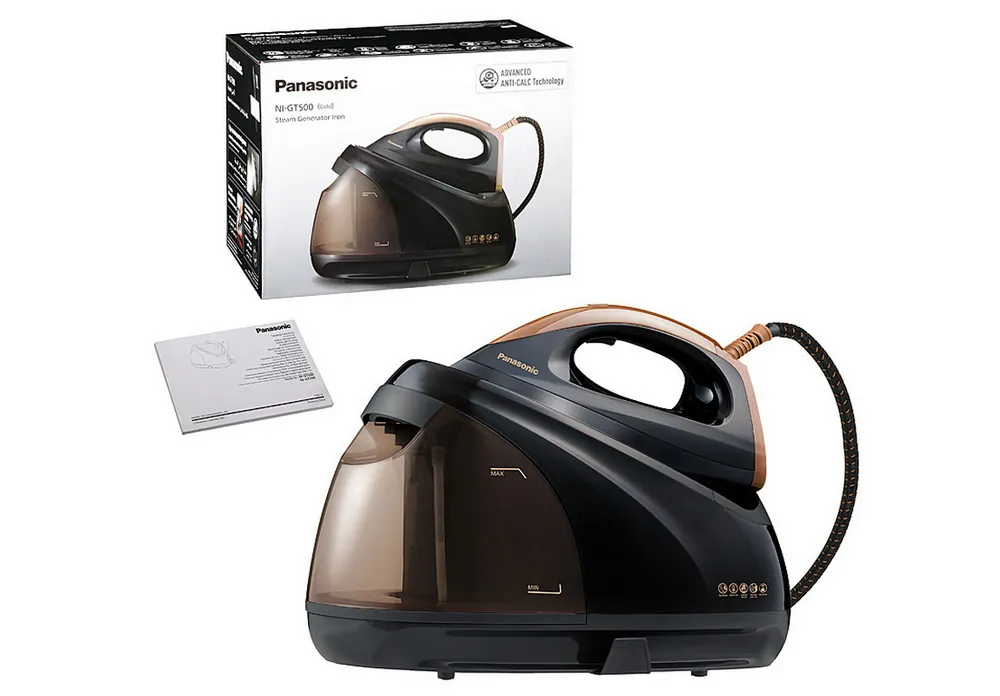 Утюг с парогенератором Panasonic NI-GT500NTW, 2400Вт, Чёрный