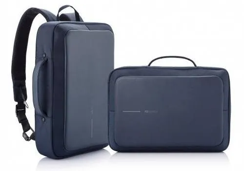 Rucsac pentru Laptop Bobby Bizz, Piele artificială, Albastru închis