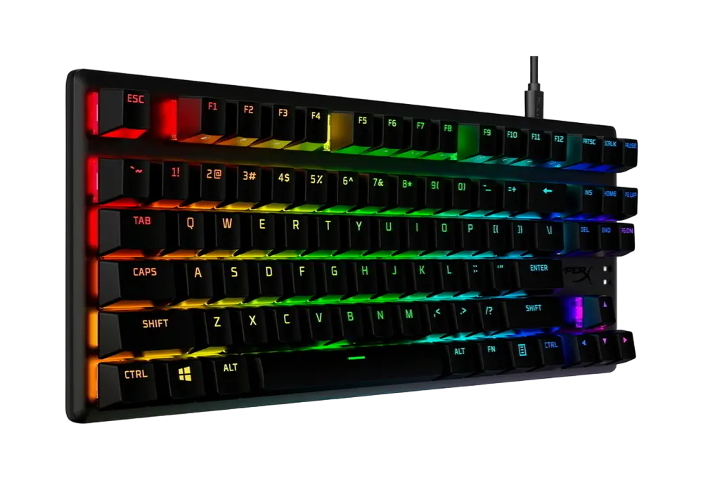 Клавиатура HyperX Alloy Origins Core PBT, Проводное, Чёрный