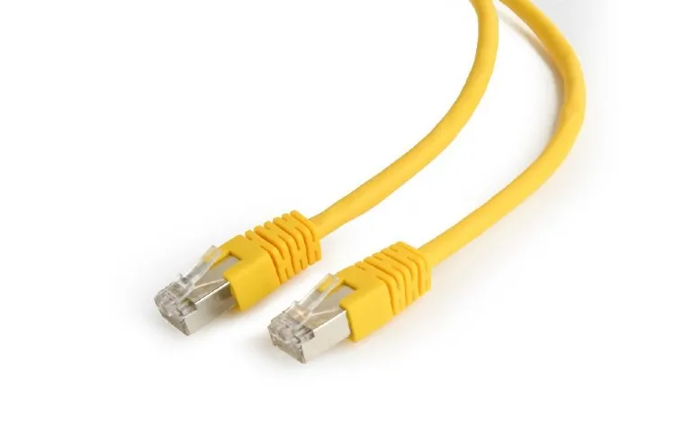 Patch cord Cablexpert PP6-1M/Y, Cat6 FTP , 1m, Galben