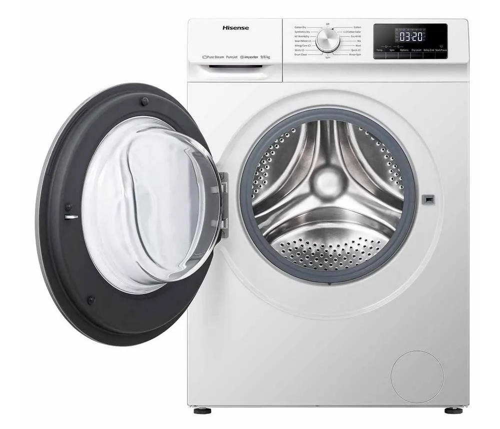 Mașină de spălat cu uscător Hisense WDQY9014EVJM, 9kg, Alb