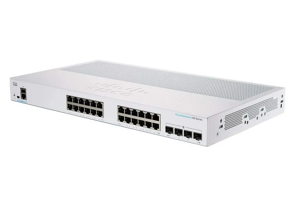 Сетевой коммутатор Cisco CBS350-24T-4X, 24x 10/100/1000 Мбит/с, 4x SFP+