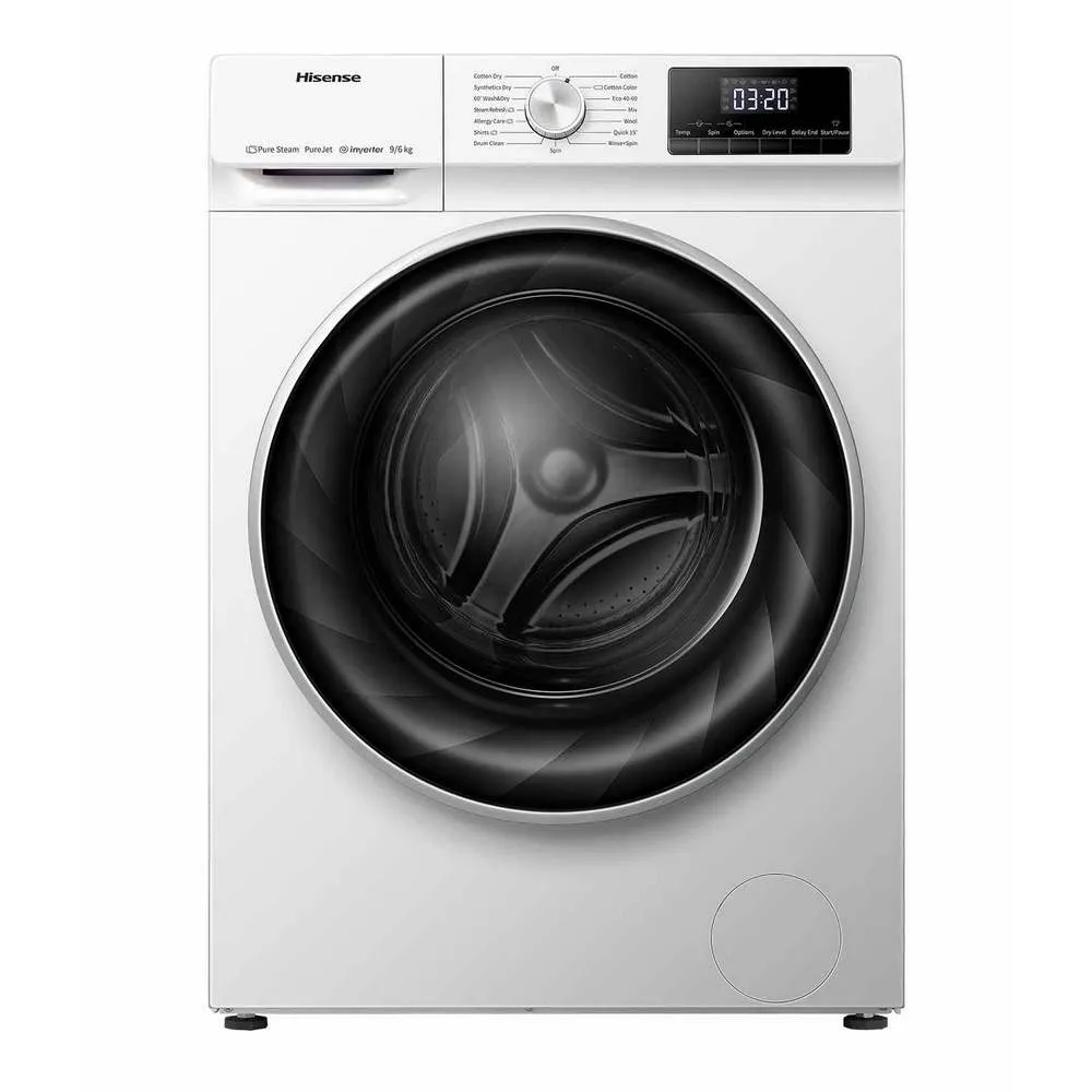 Mașină de spălat cu uscător Hisense WDQY9014EVJM, 9kg, Alb