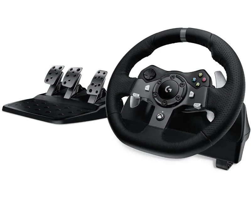 Игровой руль Logitech G920, Чёрный