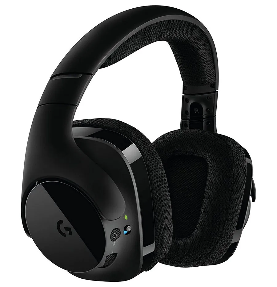 Căști gaming Logitech G533, Wireless/Cu fir, Negru