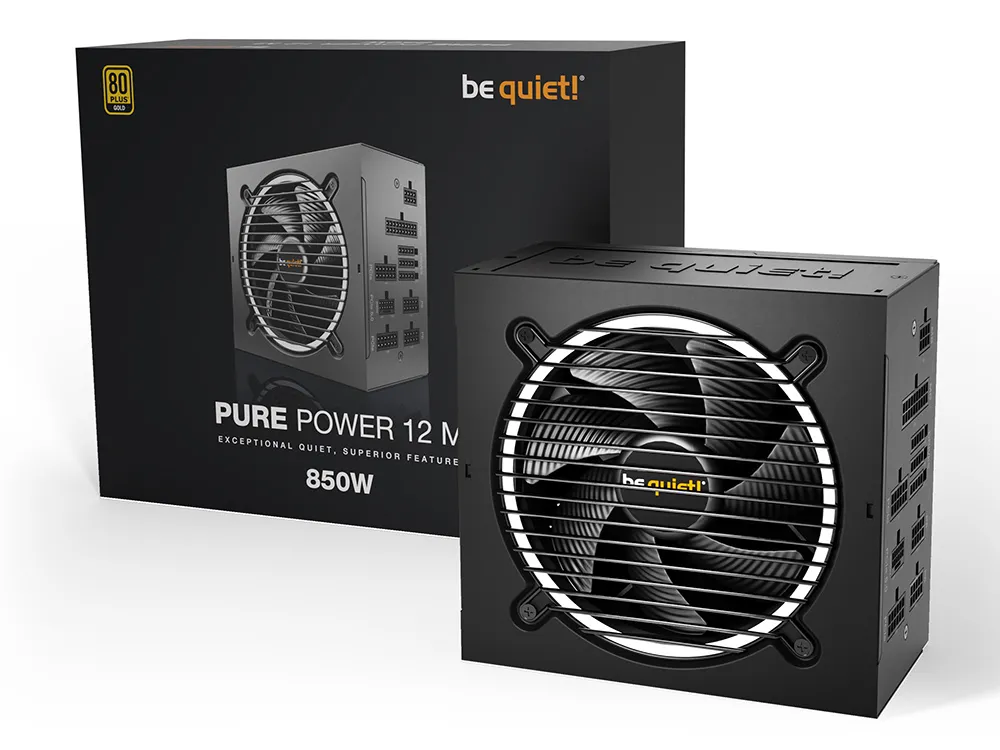 Блок питания для компьютеров be quiet! PURE POWER 12 M, 850Вт, ATX, Полностью модульный