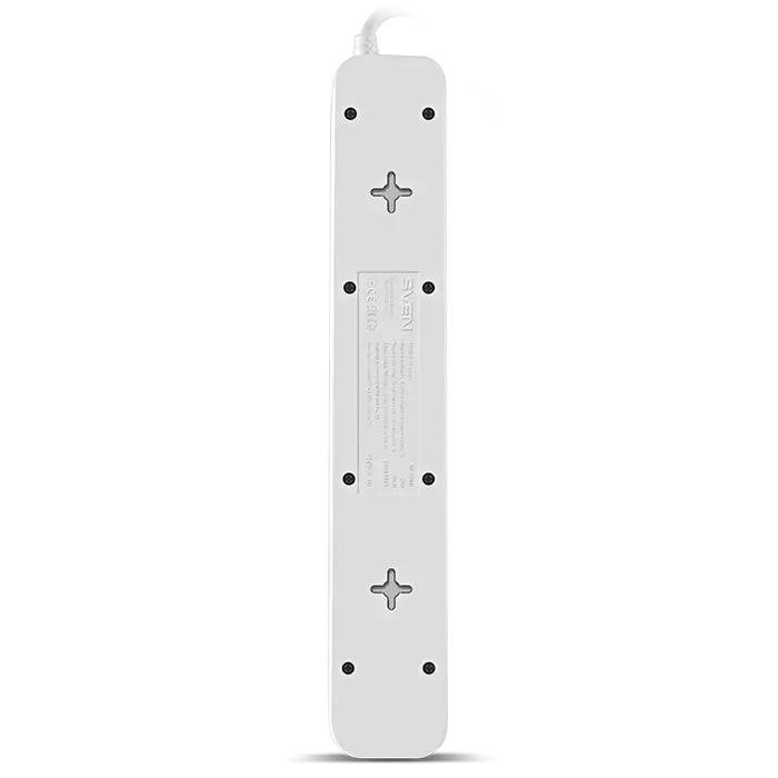 Prelungitor electric SVEN SF-05LU, 5 Prize, 3 m, Alb