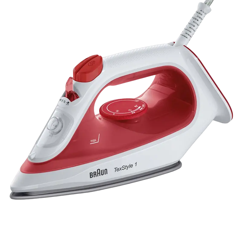 Утюг Braun SI1019RD, 2000Вт, Красный | Белый