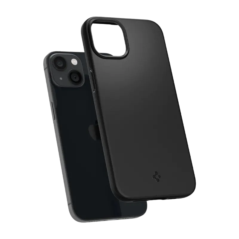 Husă Spigen iPhone 13, Thin Fit, Negru