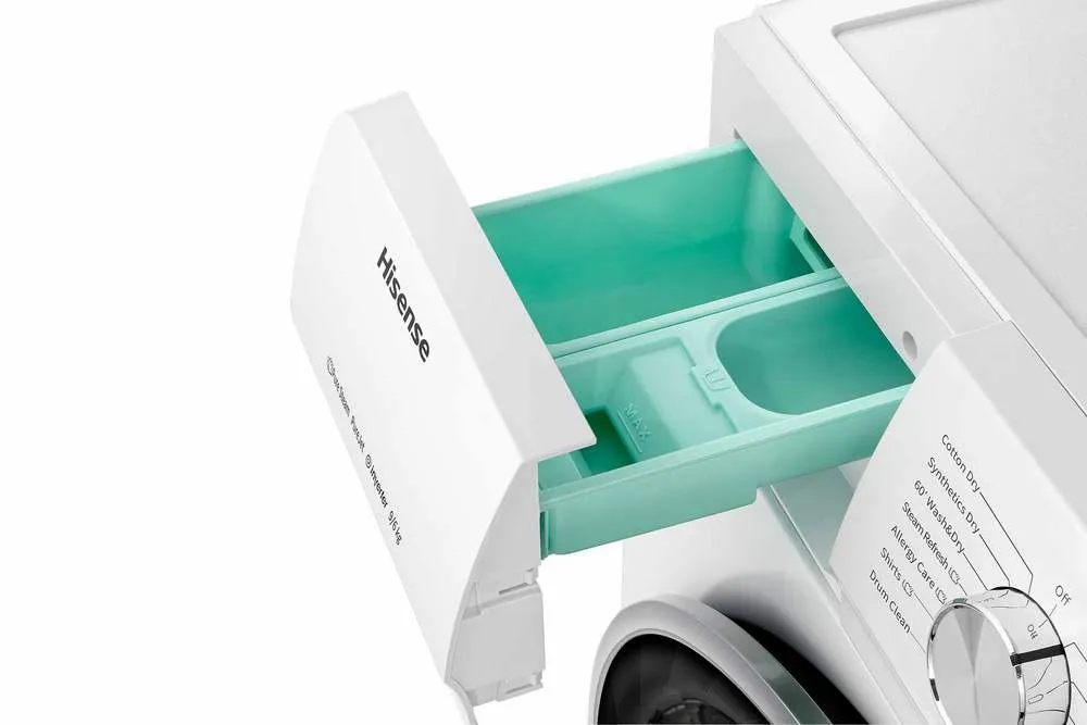 Mașină de spălat cu uscător Hisense WDQY9014EVJM, 9kg, Alb