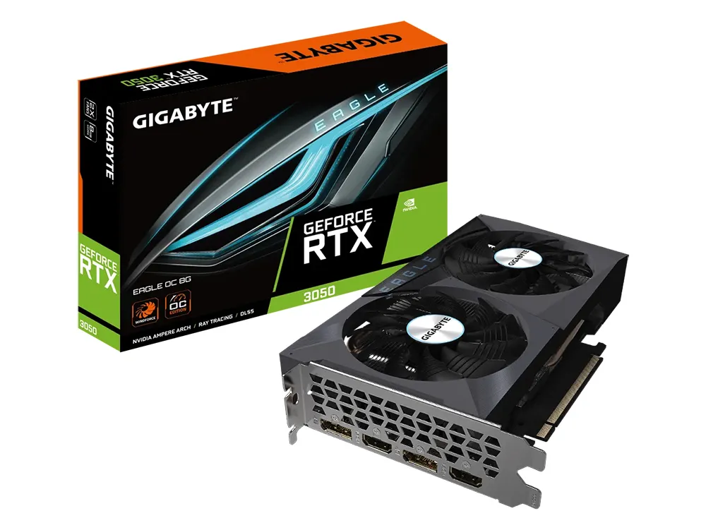 Placă Video Gigabyte GV-N3050EAGLE OC-8GD,  8GB GDDR6 128bit