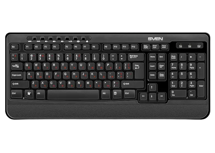 Set Tastatură + Mouse SVEN Comfort 3500, Fără fir, Negru