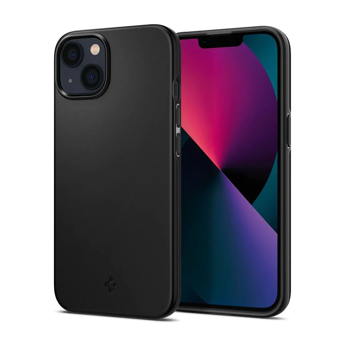 Husă Spigen iPhone 13, Thin Fit, Negru