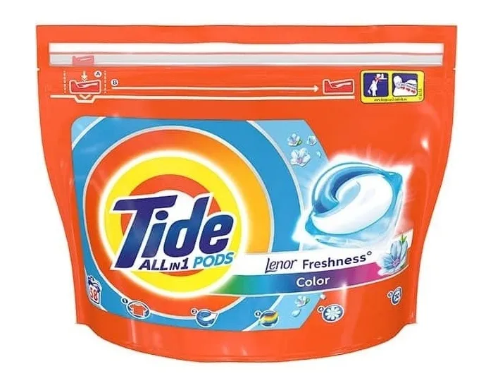 Capsule All in One Tide Touch of Lenor, 58 buc