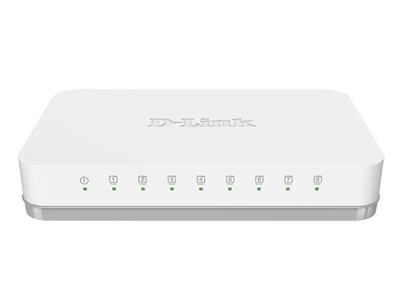 Сетевой коммутатор D-Link DGS-1008A, 8x 10/100/1000 Мбит/с