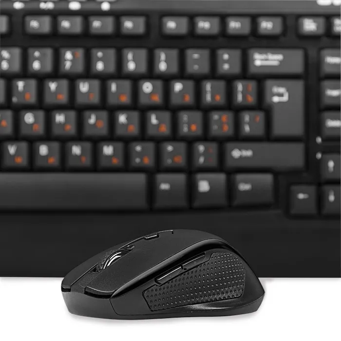 Set Tastatură + Mouse SVEN Comfort 3500, Fără fir, Negru