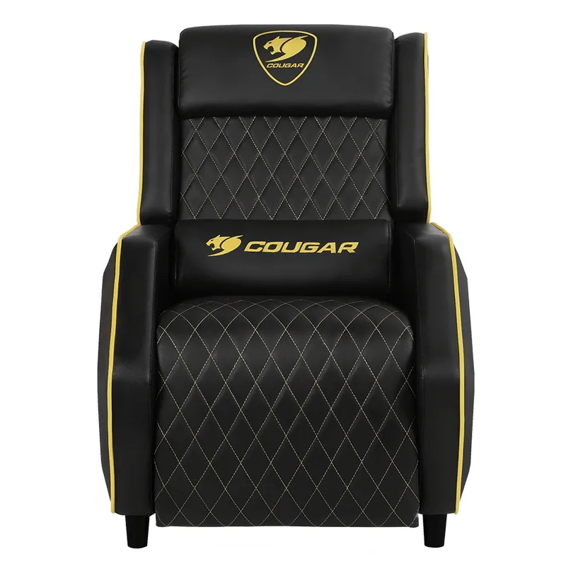 Scaun Gaming Cougar Ranger, PVC Piele, Negru/Auriu