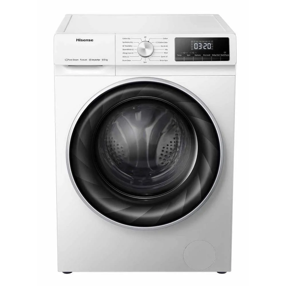 Mașină de spălat cu uscător Hisense WDQY9014EVJM, 9kg, Alb