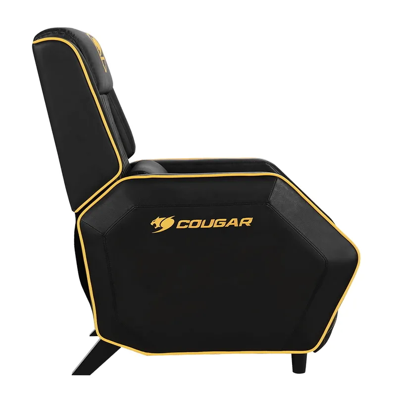 Scaun Gaming Cougar Ranger, PVC Piele, Negru/Auriu