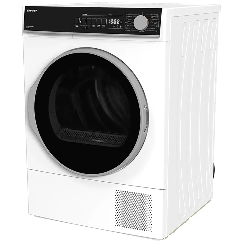 Uscător de rufe Sharp KDNHB9S7GW2EE, 9kg, Alb