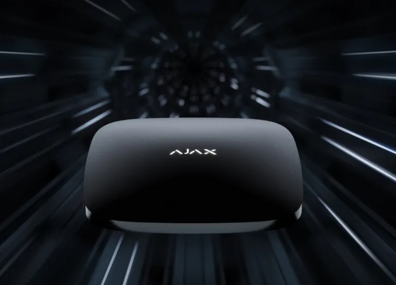 Panou inteligent de control al alarmei Ajax Hub 2, Negru