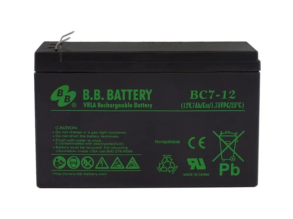 Acumulator UPS B.B. BC7-12, 12V, 7Ah