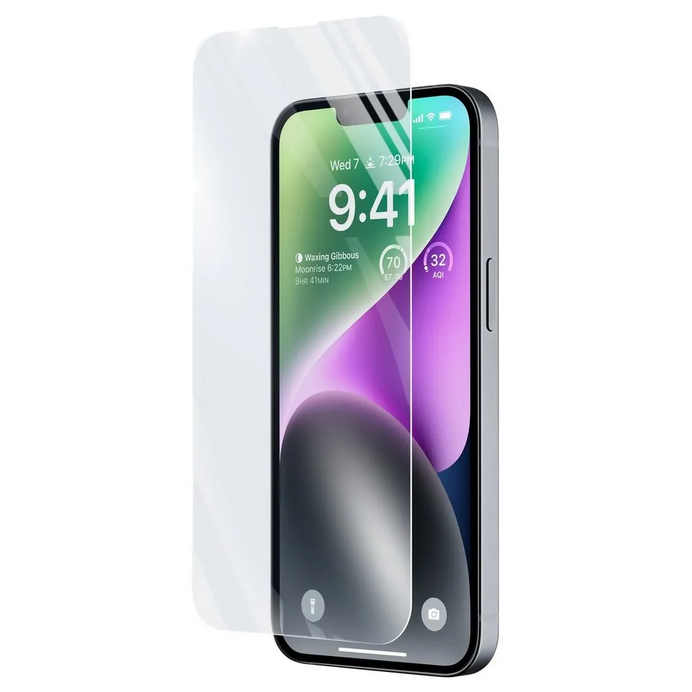 Cellular Tempered Glass Antishock for Apple iPhone 14 / 14 Pro, Transparent
