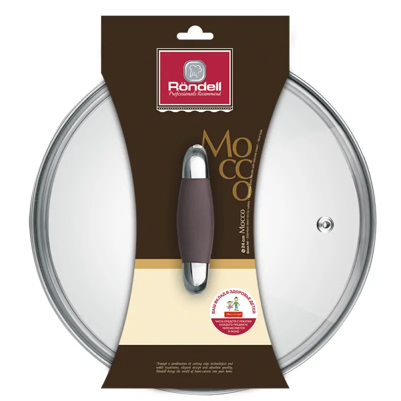 Крышка Rondell RDA-533, 24см, Прозрачный