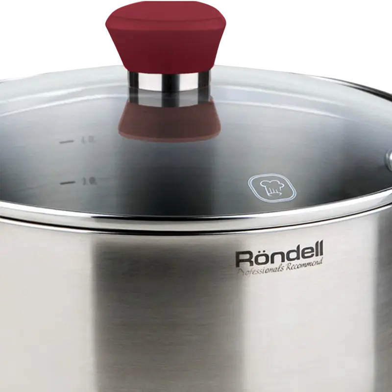 Набор кастрюль Rondell Strike, 4,8л, 24см, Нержавеющая сталь