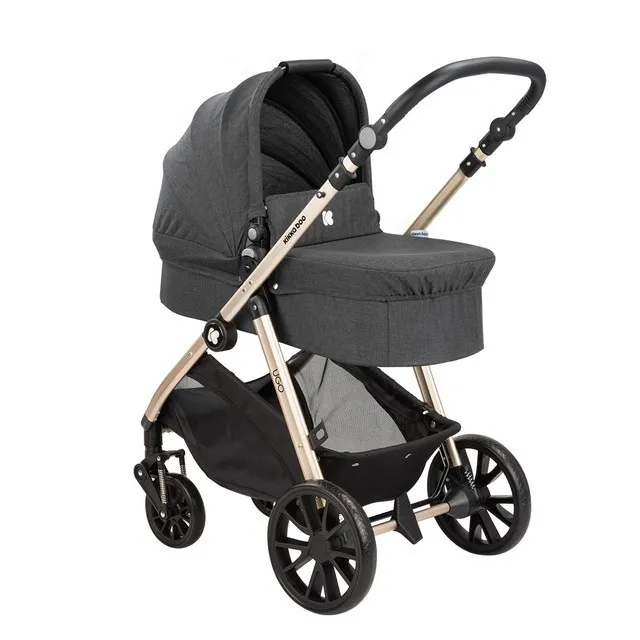 Cărucior 3-în-1 Kikka Boo Ugo, Negru