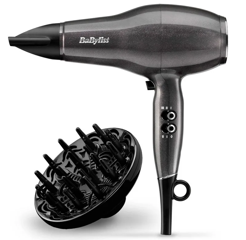 Фен BaByliss Platinum Diamond D6490DE, 2300 Вт, Серебристый