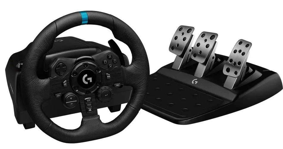 Игровой руль Logitech G923, Чёрный