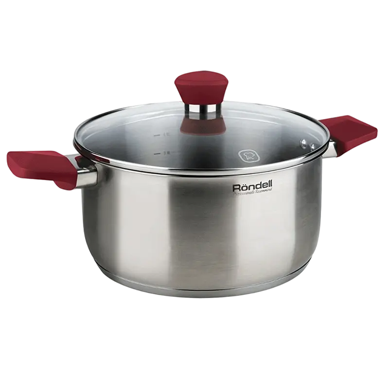 Набор кастрюль Rondell Strike, 4,8л, 24см, Нержавеющая сталь
