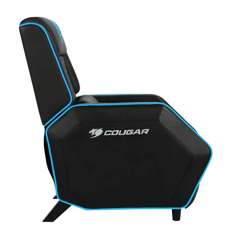 Scaun Gaming Cougar Ranger, PVC Piele, Negru/Albastru