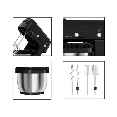 Миксер стационарный Tefal QB110838, Чёрный