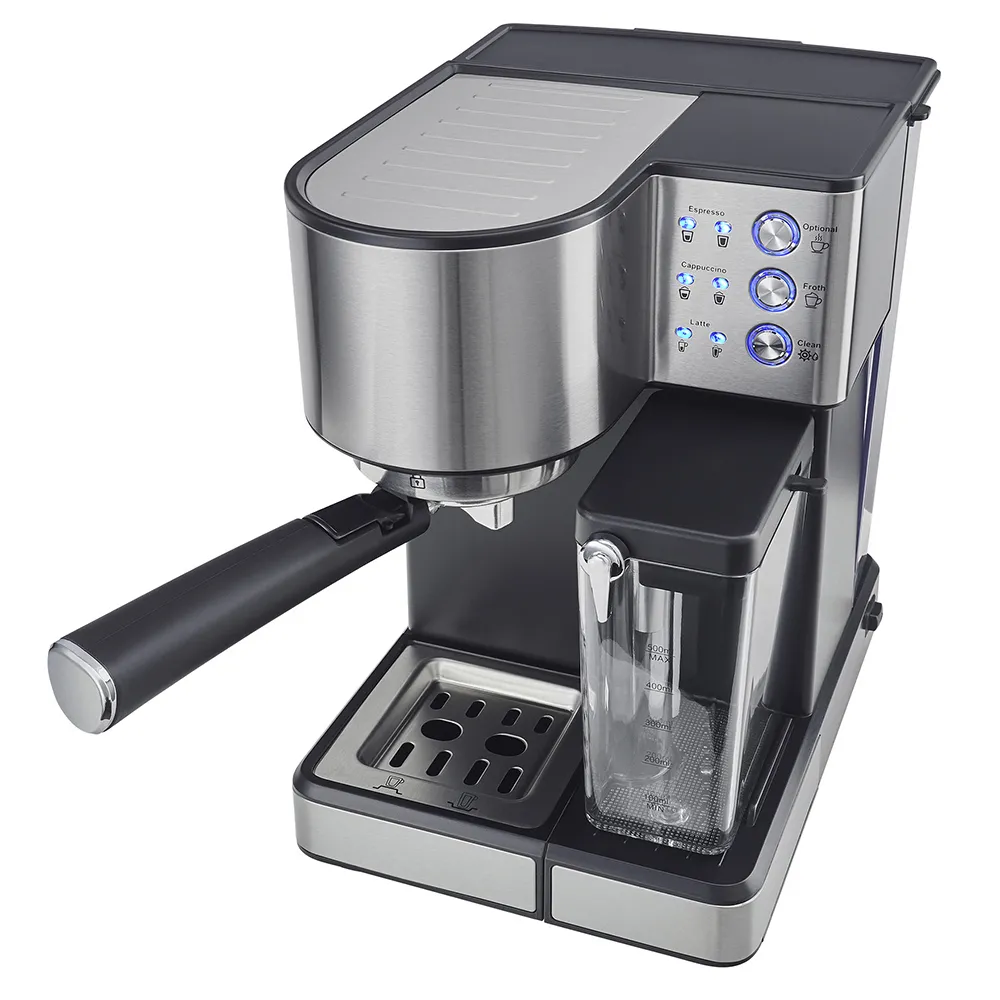 Espressor manual Polaris PCM1536E, 1350W, Oțel inoxidabil