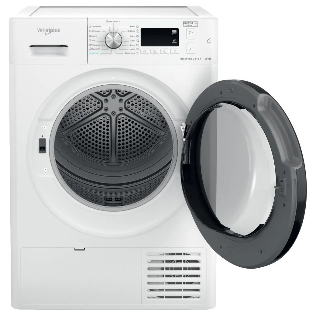 Uscător de rufe Whirlpool FFT M11 82B EE, 8, Alb