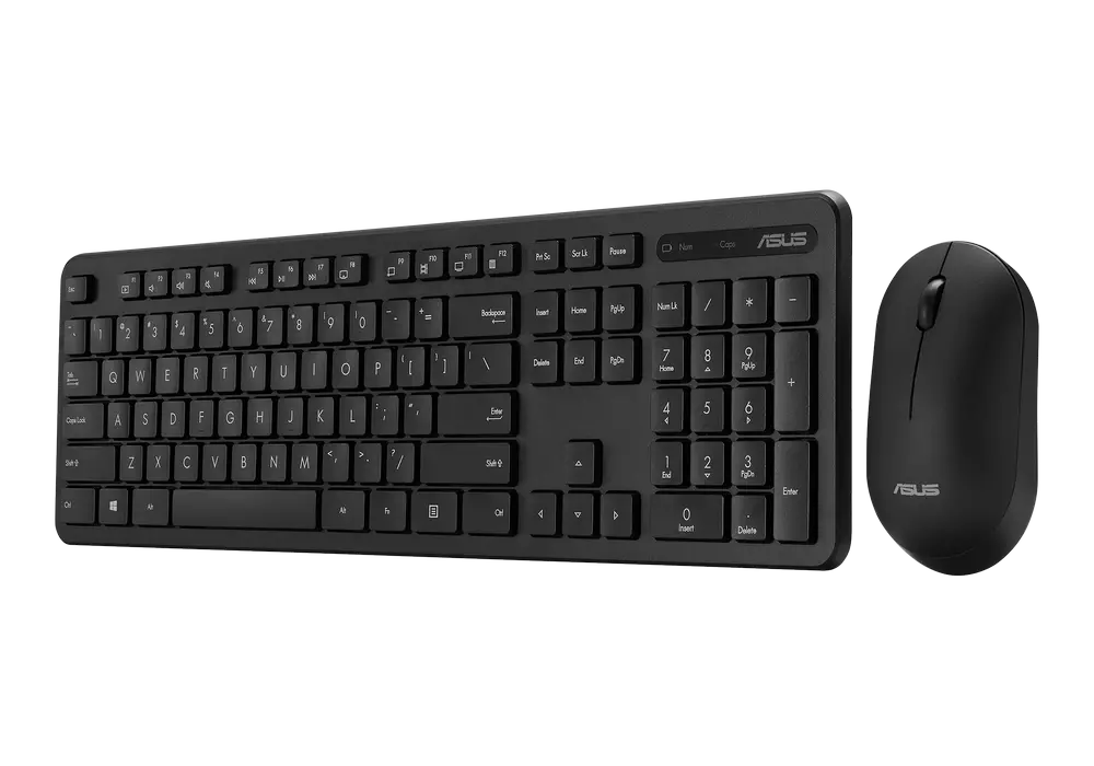 Set Tastatură + Mouse ASUS CW100, Fără fir, Negru