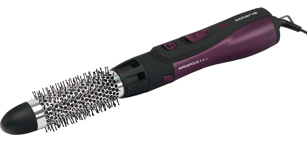 Uscător de păr-perie Polaris Megapolis Collection PHS 1024, 1000 W, Negru | Bordo