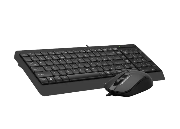 Set Tastatură + Mouse A4Tech F1512, Cu fir, Negru